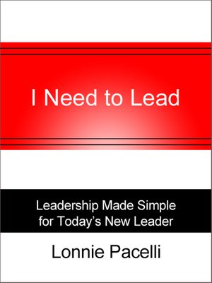cover image of I Need to Lead